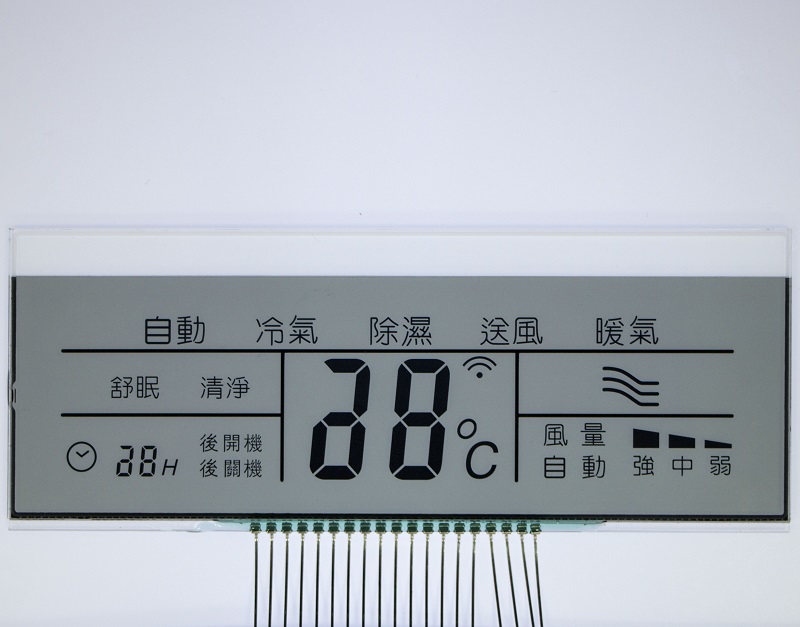 TN forward display semi transparent LCD